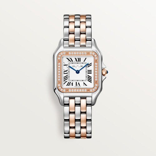 36MM #70 Rose and Silver WIth Diamond