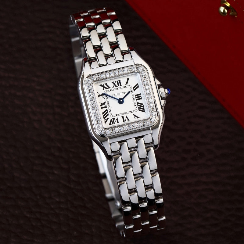 36MM #71 Silver With diamond