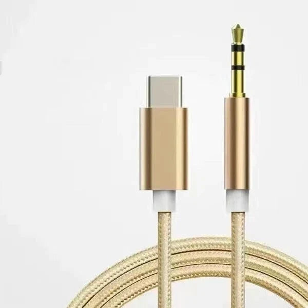 TypeC to Aux Cable USB Type-C Male To 3.5mm Cord Car AUX Music Audio Adapter Lot