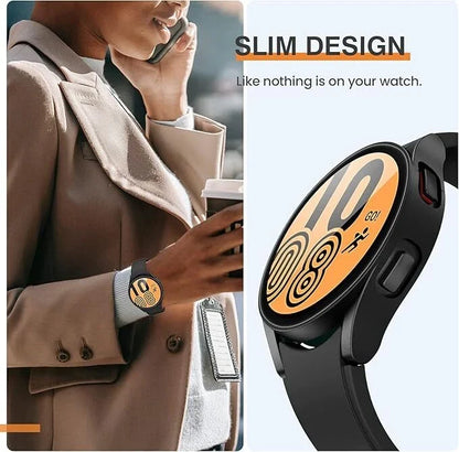 Samsung Galaxy Watch 4 5 6 7 FE 40/44 Tempered Glass Protector Screen Case Cover
