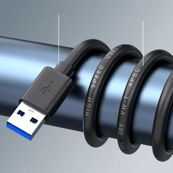 USB 3.0 A Male to A Male Cable Data Transfer Super Speed Power Charger Metal LOT