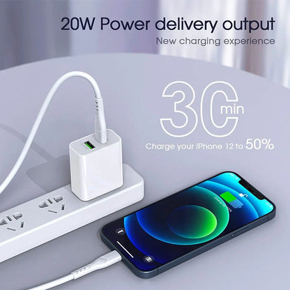 For iPhone 15 16 13 11 20W Fast Charger Block USB Type C Wall Power Adapter Lot