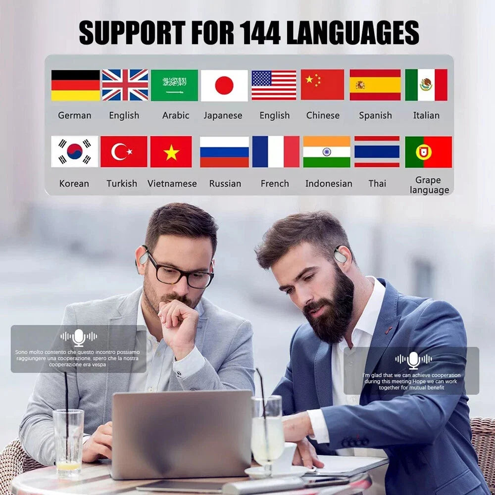 3-In-1 Smart Voice Translation Earbuds 150+Languages Real Time Translator US lot