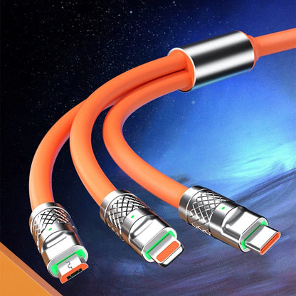 3in1 Fast Charging Cable Cell Phone Charger Cord For iPhone Type C Micro USB LOT