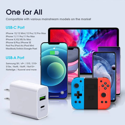 For iPhone 15 16 13 11 20W Fast Charger Block USB Type C Wall Power Adapter Lot
