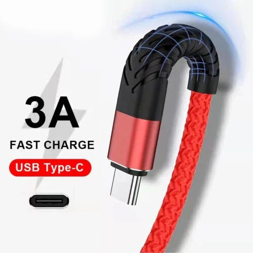 Braided USB C Type C Fast Charging Data Cable Cord for iPhone 16 Pro Max 15 lot