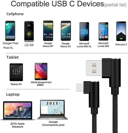 Charge USB-C to USB-A Cable Type C Charger iPhone 15 16 17 Pro Cord Charging LOT