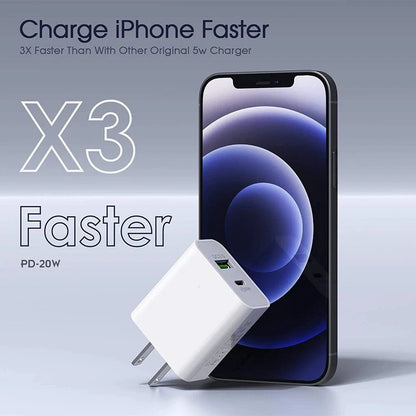 For iPhone 15 16 13 11 20W Fast Charger Block USB Type C Wall Power Adapter Lot