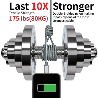 Fast Charger Cable Heavy Duty For iPhone14 13 12 11 X XR Charging Cord Wholesale