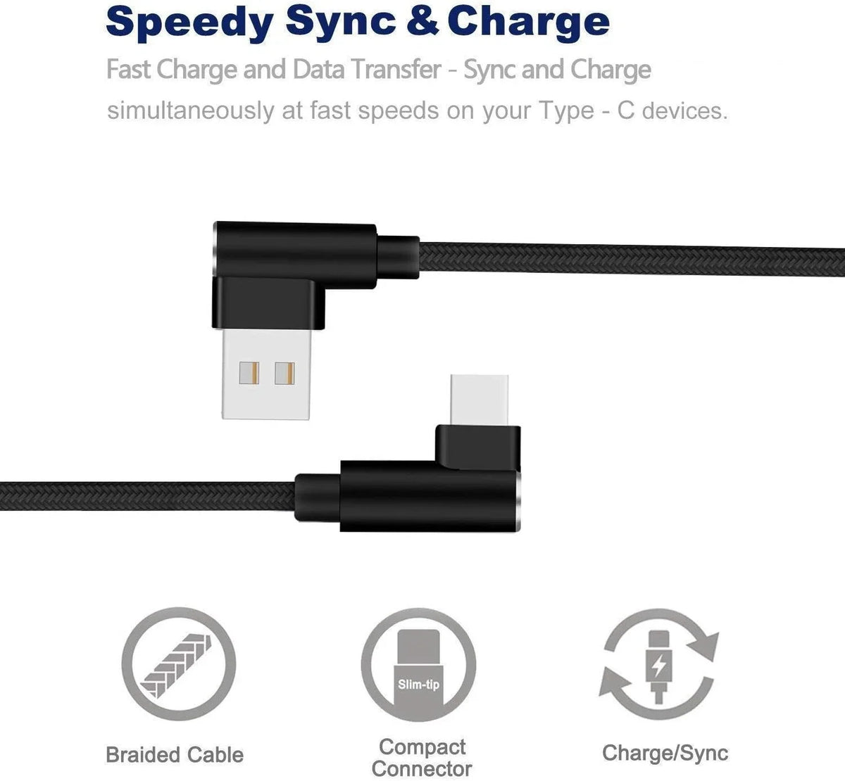 Charge USB-C to USB-A Cable Type C Charger iPhone 15 16 17 Pro Cord Charging LOT