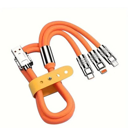 3in1 Fast Charging Cable Cell Phone Charger Cord For iPhone Type C Micro USB LOT