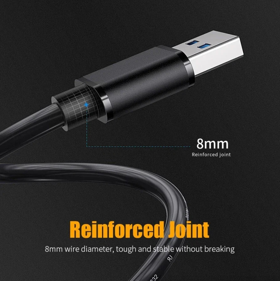 USB 3.0 A Male to A Male Cable Data Transfer Super Speed Power Charger Metal LOT
