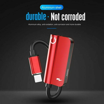 3.5mm Headphone Jack AUX Splitter Adapter and Charger For iPhone 12 11 XS X 8 7