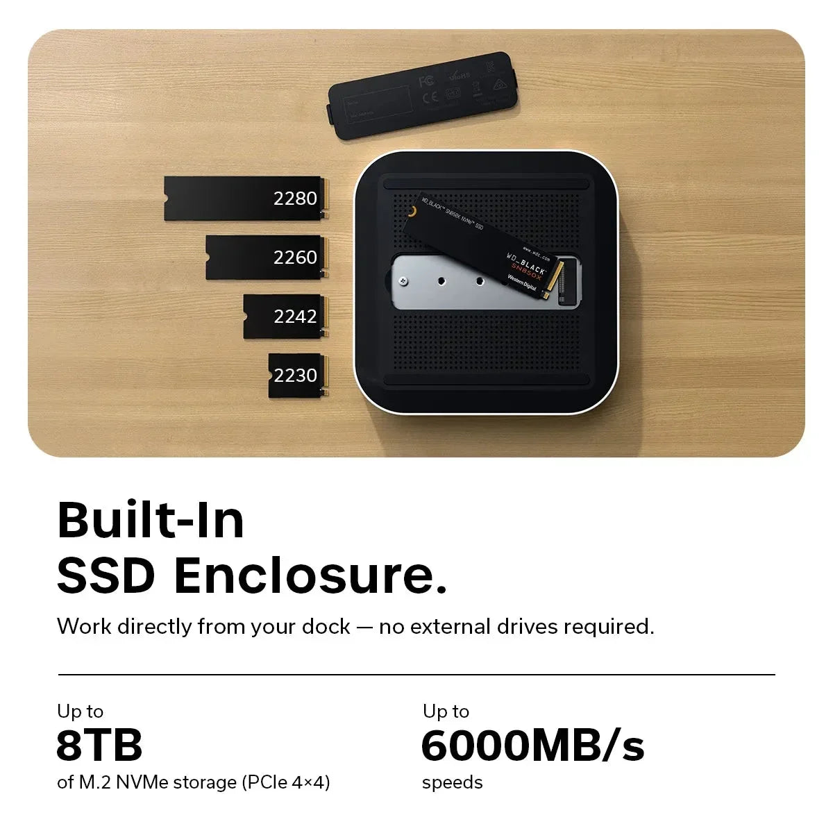 Thunderbolt 5 CubeDock with SSD Enclosure